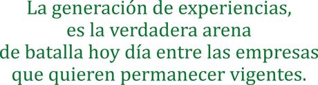 Generación de experiencias ¡WOW! en los clientes.