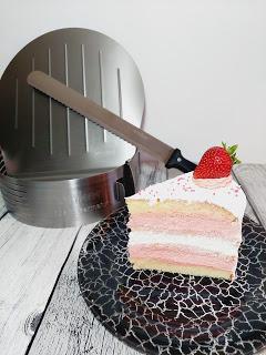 Layer cake de fresa y nata fácil