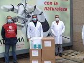 SATECMA dona productos para desinfección Cáritas Federación Española Bancos Alimentos