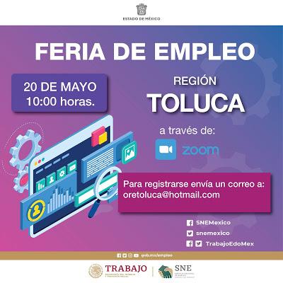 PREPARAN FERIAS DE EMPLEO EN LÍNEA PARA BUSCADORES DE TRABAJO EN EDOMÉX