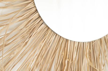 DIY: Espejo de rafia natural