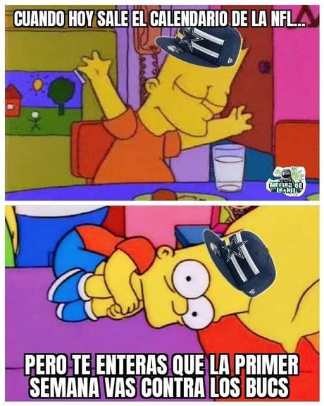 Los mejores memes del Calendario NFL 2021