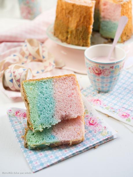 Rainbow Angel Food Cake