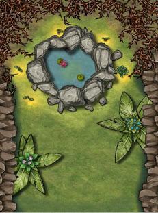 Battle Map 30x40: Sacred well of water in the forest, de manitano