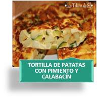 TORTILLA DE PATATAS CON PIMIENTO Y CALABACÍN TORTILLA DE PATATAS CON PIMIENTO Y CALABACÍN