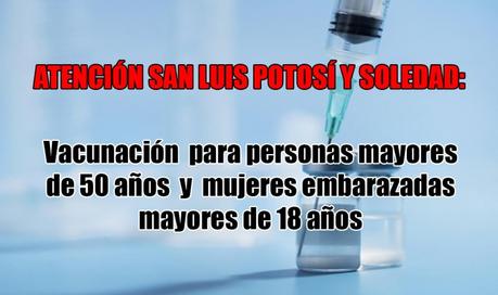 Inicia vacunación a mayores de 50 años y mujeres embarazadas