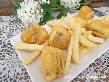 Bocaditos de bacalao con patatas fritas        o            Fish and chips