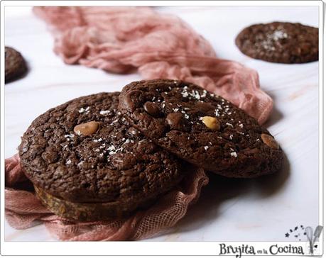 Cookie brownie con coco