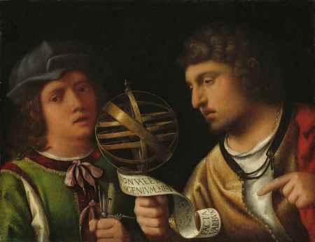 Lección de astronomía del Giorgione en Washington