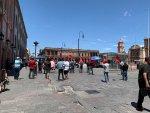 Antorchistas bloquean varias calles del Centro Histórico