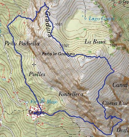 Gradura por la Senda L'Gabitu y Cuafurada