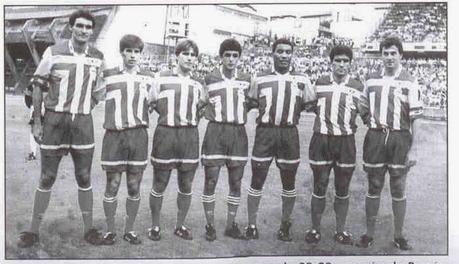 Mauro Silva y Bebeto con el resto de los fichajes del Depor en 1992.