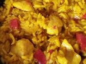 Arroz curry pechuga pollo