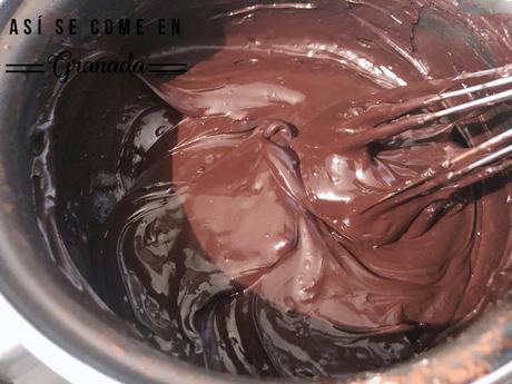 Tarta de frutas y chocolate sin gluten y sin lactosa