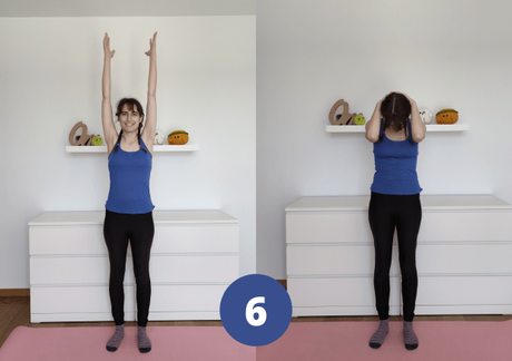 Rutina de ejercicios para empezar el día.