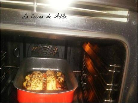 Salmón al horno, sobre una rica cama