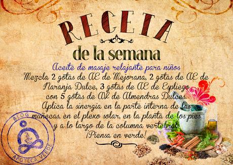 Receta Aceite de masaje relajante para niños