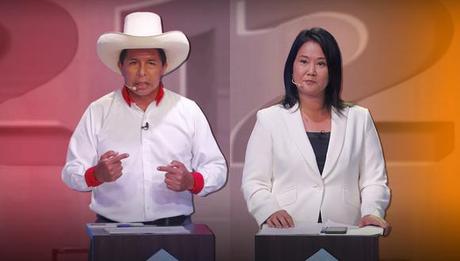 En nueva encuesta de Datum, sube Pedro Castillo y baja Keiko Fujimori.