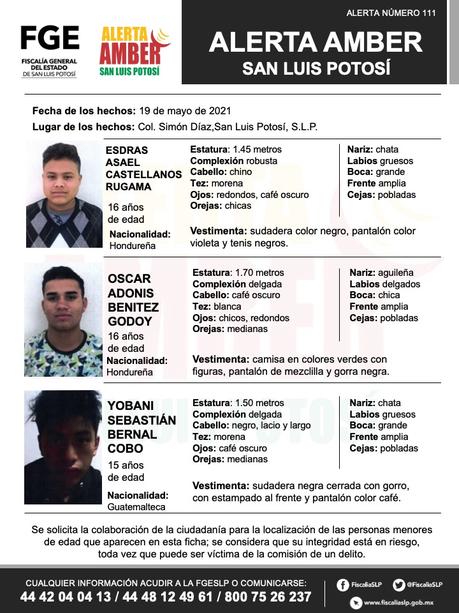 Activa FGE Alerta Amber para localizar a seis migrantes menores de edad