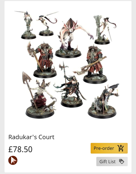 Disparate de precio para La Corte de Radukar en la web de GW