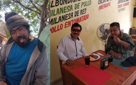 Asean e invitan a comer a Giovanni, un indigente de CD Valles