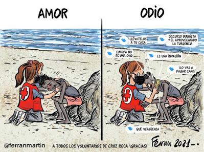 La tragedia de Gaza y el abrazo de Luna en la crisis de Ceuta. La tragedia de Gaza y el abrazo de Luna en la crisis de Ceuta.