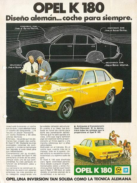 El Opel K 180 no tuvo un motor Chevrolet de 6 cilindros cortado
