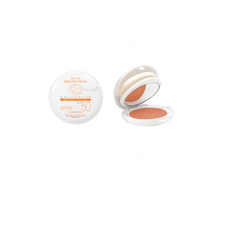 Sueros y protectores solares. Los productos farmacéuticos de la primavera. Avene maquillaje compacto oil free spf 50