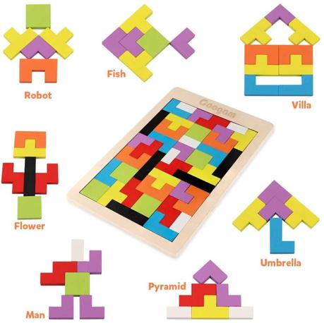 Puzzle de madera tetris
