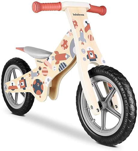 Bicileta sin pedales de madera