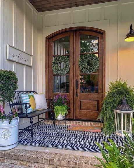 Accesos a la Vivienda , en Estilo Rustico