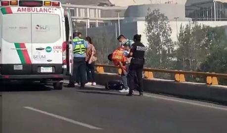 Choque e incendió de vehículo atrás del Parque Tangamanga