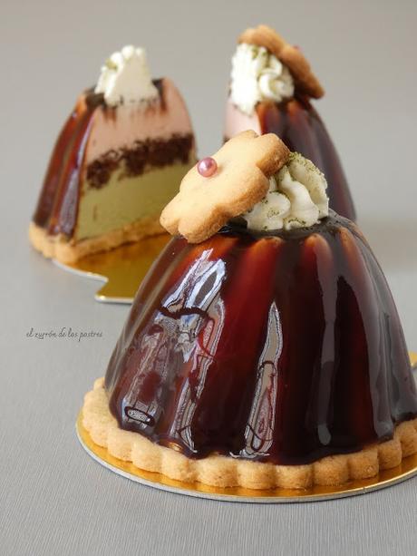 Semifrío de Ruby y Té Matcha