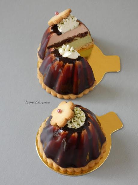 Semifrío de Ruby y Té Matcha