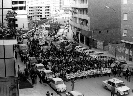 Manifestación del 27 de mayo de 1978 por las calles de Fuenlabrada