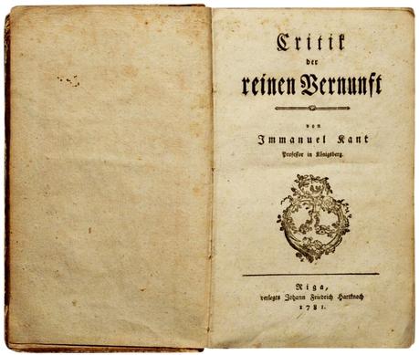 Kant Kritik der reinen Venunft 1781