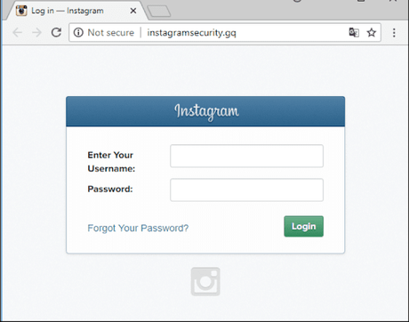 Fíjate en el candado y en el nombre de la web Me han hackeado mi cuenta de instagram. ¡Cuidado con estas estafas!