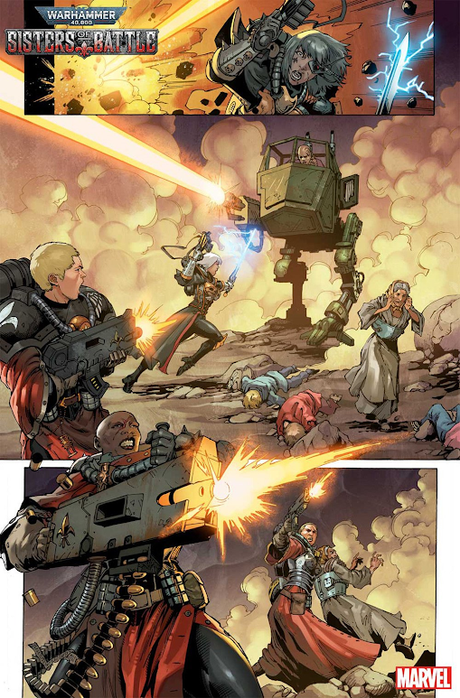 Primeras imágenes del cómic Sisters of Battle (Marvel, GW)