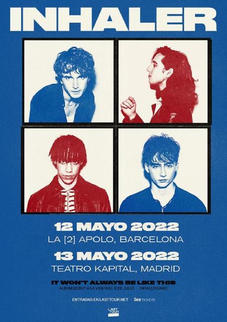 Conciertos de Inhaler en Barcelona y Madrid