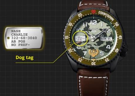 Seiko SRPF21K1 Guile de Street Fighter