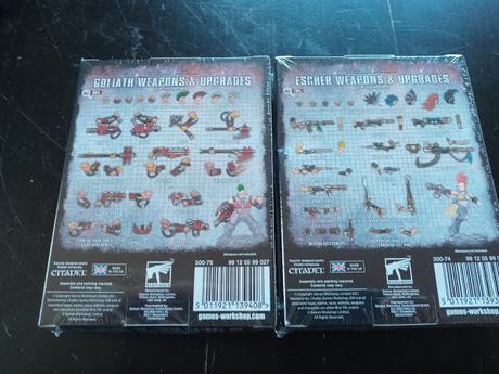 Foto-reseña y comentario de las cajas de ampliación de armas de Necromunda
