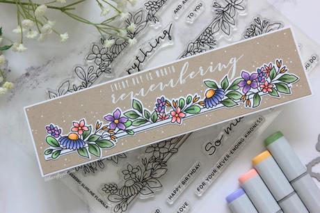 Bookmark with Slimline Stamps