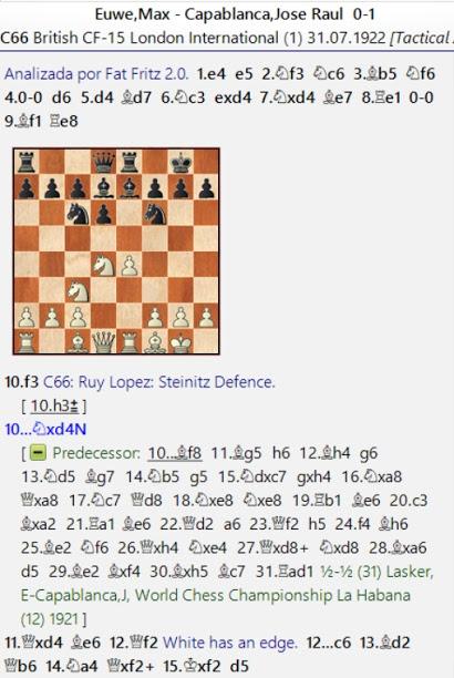 Lasker, Capablanca y Alekhine o ganar en tiempos revueltos (55)
