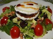 Ensalada queso cabra cebolla caramelizada