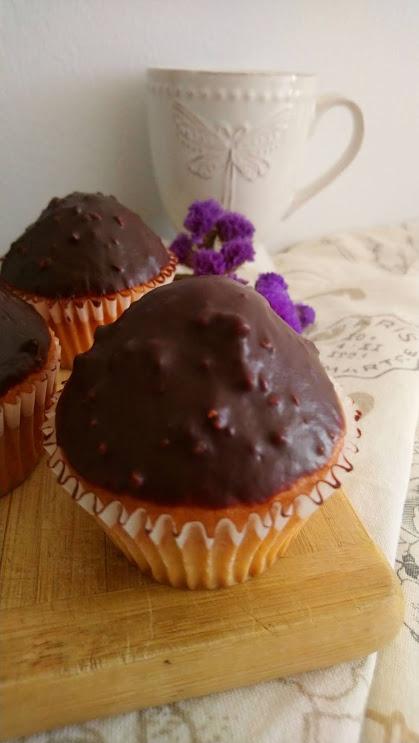 Muffins de chocolate crocantes