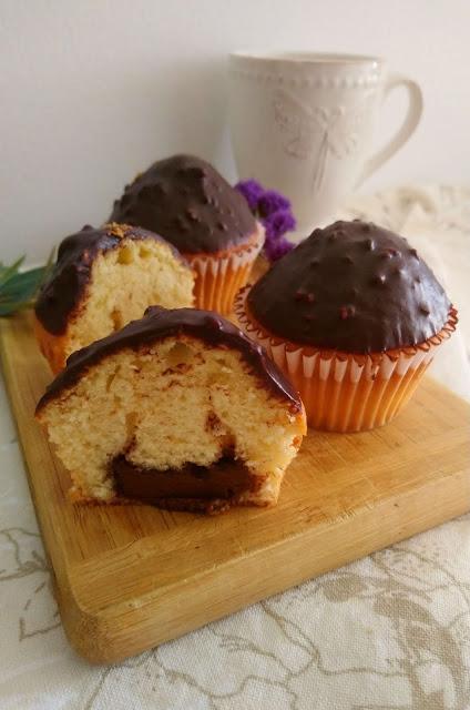 Muffins de chocolate crocantes