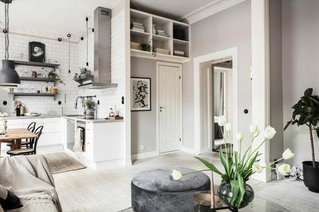 delikatissen white decor tirar pared de cocina scandinavian style scandinavian kitchen scandi kitchen reformar cocina nordic style kitchen reno estilo nórdico estilo escandinavo cocina nórdica cocina escandinava cocina blanca cocina abierta al salón charming decor  