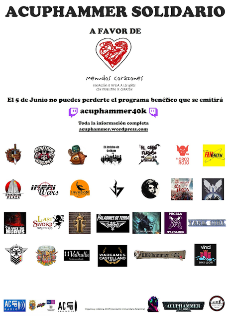 Evento solidario Acuphammer a favor de Menudos Corazones (5 de Junio)
