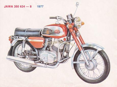 Jawa 350 modelo 634 de Checoslovaquia del año 1974