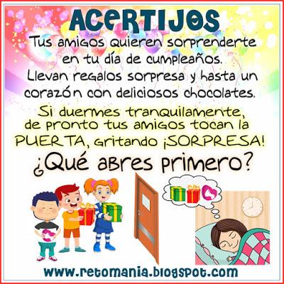 RETOS MATEMÁTICOS - ACERTIJOS RETOS MATEMÁTICOS - ACERTIJOS